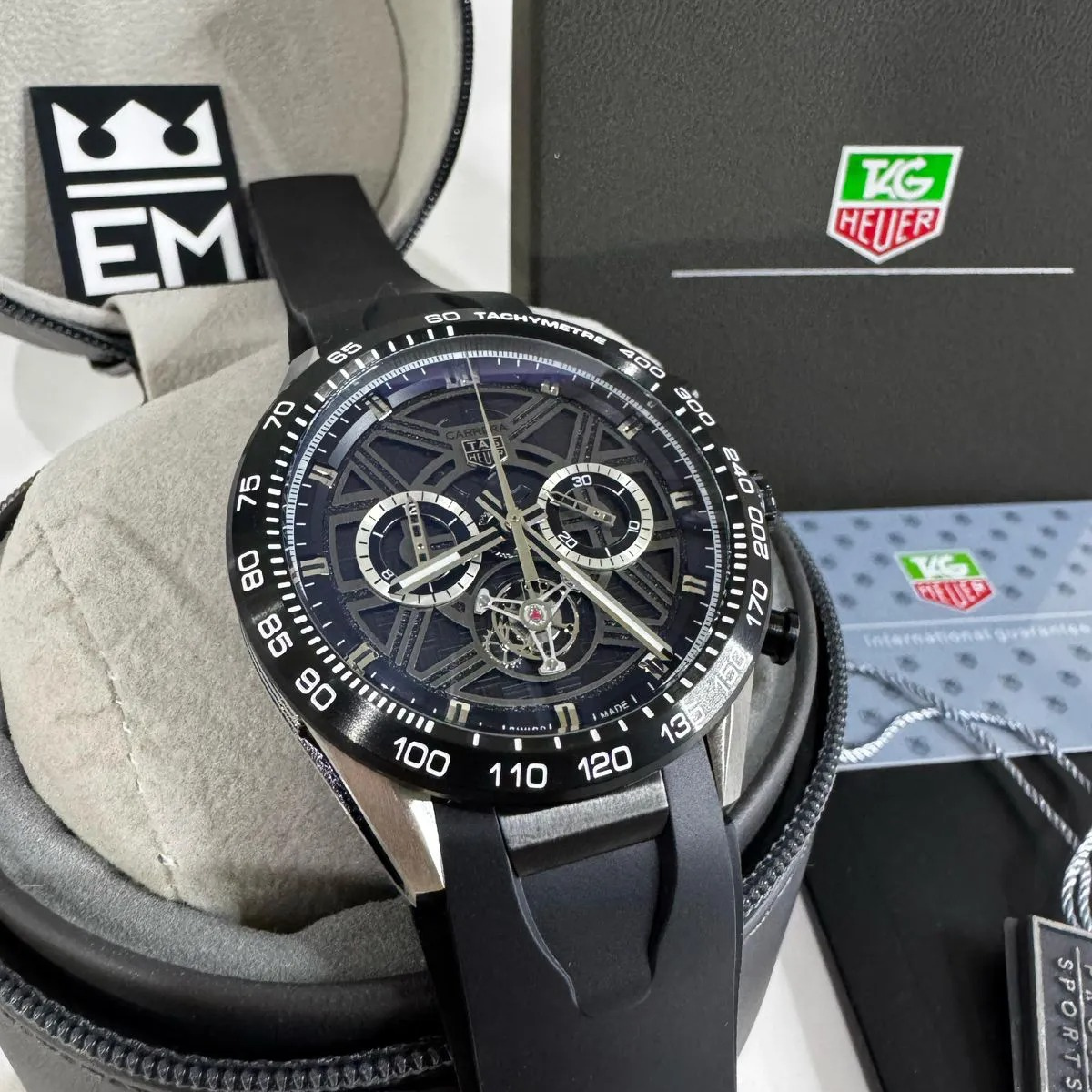 TAG Heuer Carrera Skeleton Tourbillon – Black