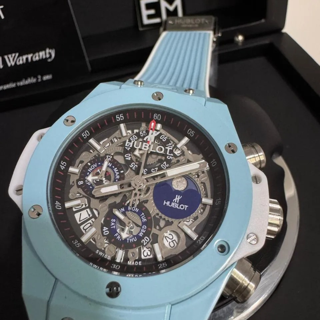 Hublot Big Bang Himmelblaues Skeleton