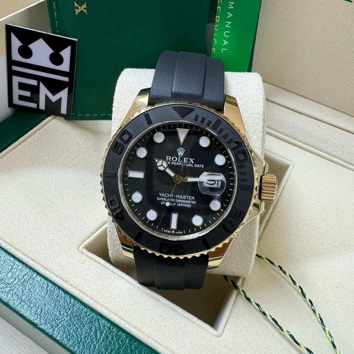 Rolex Yacht-Master 42 – Black Gold – Oysterflex