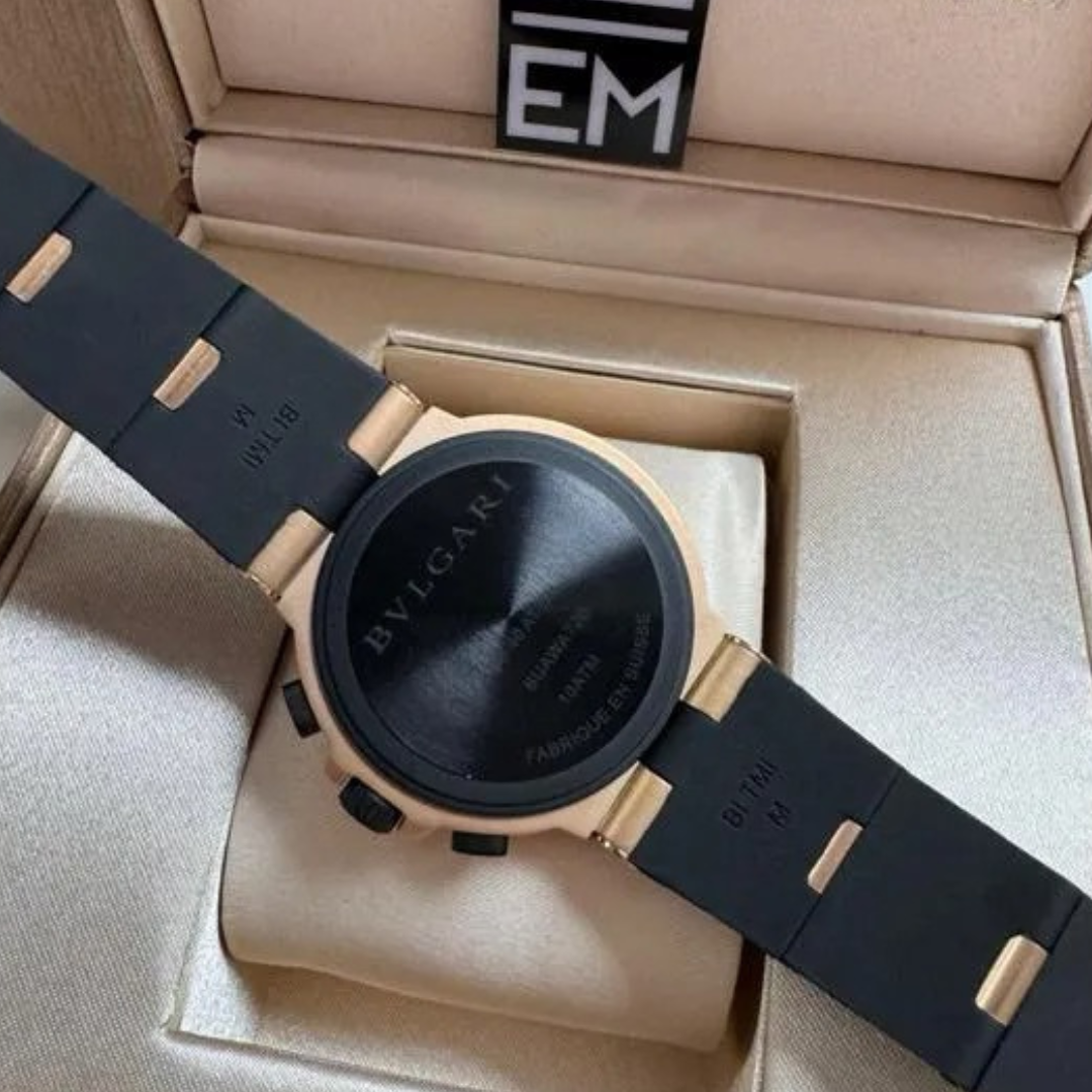 Bvlgari Aluminium Chronograph Black/Rose Gold