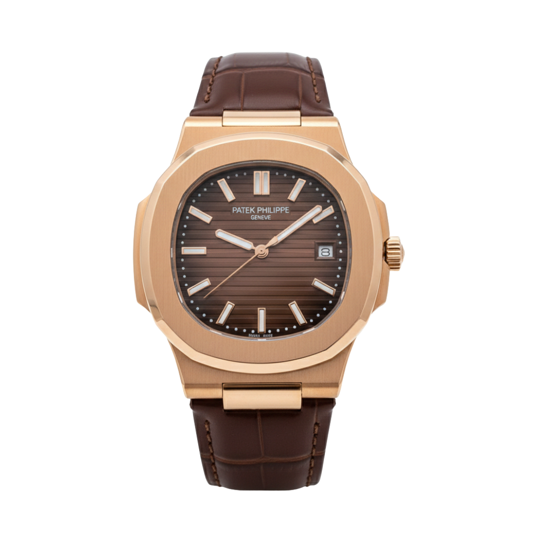 Patek Philippe Nautilus Rose Gold Brown Automatic