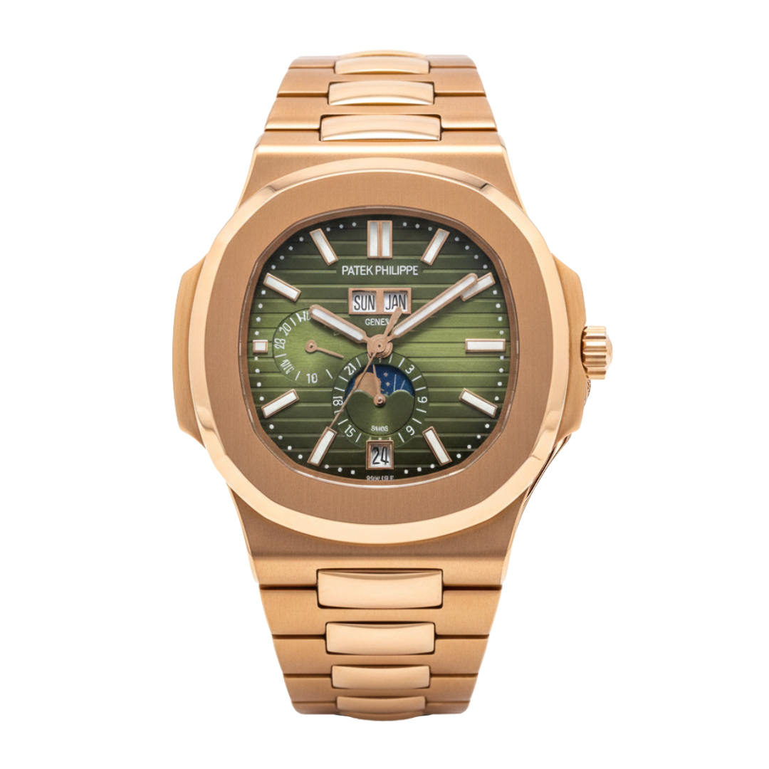 Patek Philippe Nautilus Green – Jahreskalender & Mondphase Automatic